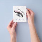 Oog lange wimpers Wimper extensie pictogram Flyer (Hand)