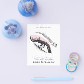 Oog lange wimpers Wimper extensie pictogram Flyer (Enkel)