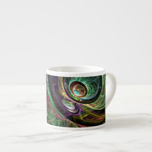 Oog om Oog Abstracte Art Espresso Mok