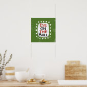 Oog op de bal Poster Wall Art (Keuken)