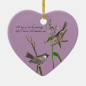 Oog op de Sparrow Keramisch Ornament (Voorkant)