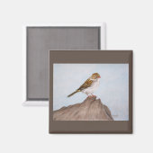 Oog op de Sparrow Magnet Magneet (Voorkant / Achterkant)