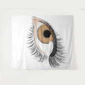 Oog op de wandtapijt wandkleed (Voorkant (horizontaal))