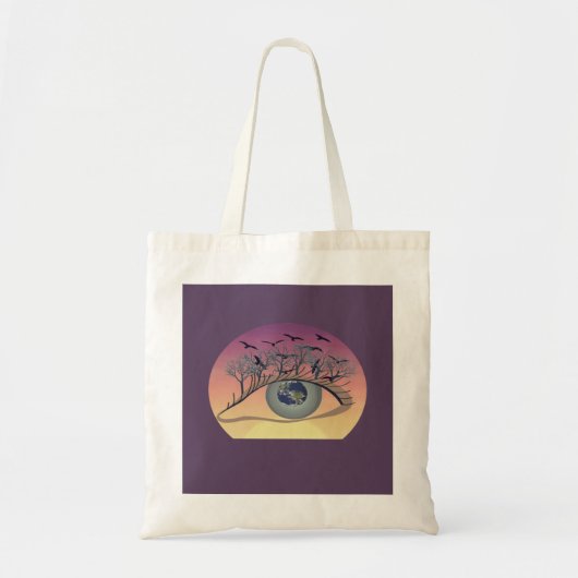 Oog op de wereld - Natuur & Earth Art Tote Bag (Voorkant)