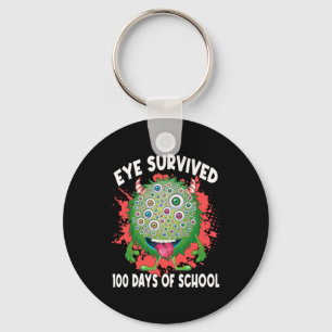 Oog overleefde 100 dagen school 100 dagen slimmer sleutelhanger