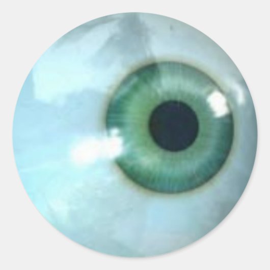 oog ronde sticker (Voorkant)
