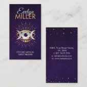 Oog - Triple Moon Gold en Pearl Visitekaartje (Voorkant / Achterkant)