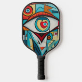 Oog Valentijn hart liefde art deco Pickleball Paddle (Voorkant)