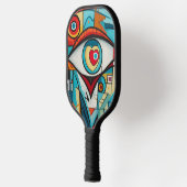 Oog Valentijn hart liefde art deco Pickleball Paddle (Links)