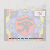 Oog van Briefkaart van paarden (Achterkant)