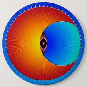 Oog van de Button van de Zonronde