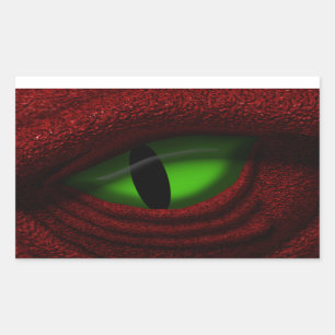 Oog van de draak rechthoekige sticker