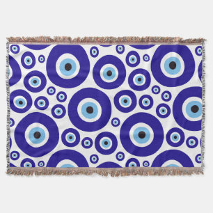 Oog van de Duivel-patroon, Grieks Oog, Turks Oog,  Deken