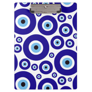 Oog van de Duivel-patroon, Grieks Oog, Turks Oog, Klembord