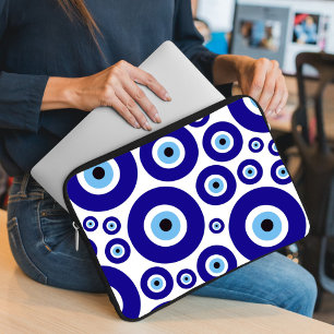 Oog van de Duivel-patroon, Grieks Oog, Turks Oog, Laptop Sleeve