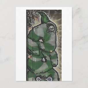 oog van de eagle street art briefkaart