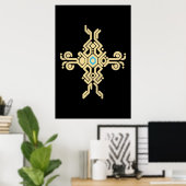 Oog van de houder poster (Thuiskantoor)