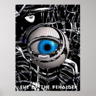 Oog van de houder poster