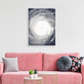 Oog van de orkaan canvas afdruk (Insitu (Woonkamer))