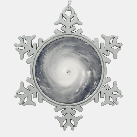 Oog van de orkaan tin sneeuwvlok ornament (Voorkant)