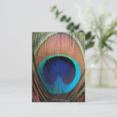 Oog van de Peacock-doezelssluiting Briefkaart (Staand voorkant)