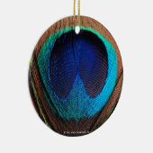 Oog van de Peacock-doezelssluiting Keramisch Ornament (Rechts)