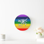 Oog van de Rainbow Clock van Horus Ronde Klok (Huis)