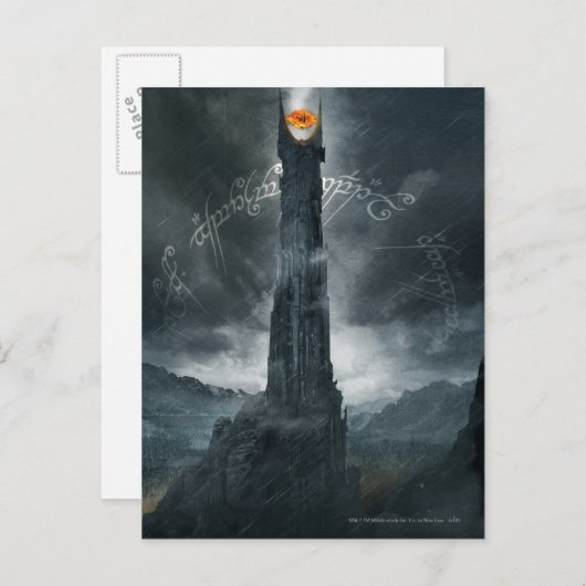 Oog van de samenstelling Sauron Briefkaart (Voorkant / Achterkant)