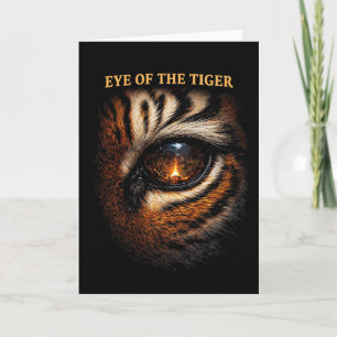 Oog van de Tijger Feestdagen Kaart