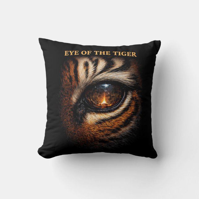 Oog van de Tijger Kussen (Voorkant)