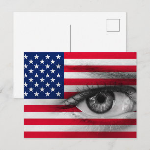 Oog van de Verenigde Staten Briefkaart