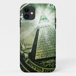"Oog van de Voorzienigheid" Geldpiramide iPhone 11 Hoesje