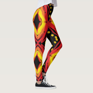 Oog van de Vuur God kunst door EelKat Wendy C Alle Leggings