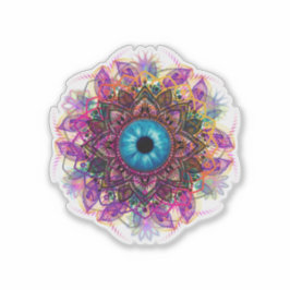 Oog van de Waarnemer Mandala - Sticker