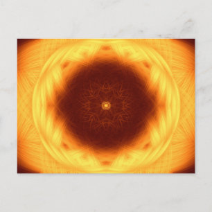 Oog van de zon Mandala Briefkaart