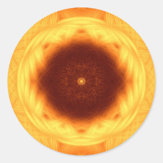 Oog van de zon Mandala Ronde Sticker