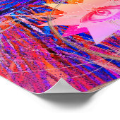 Oog van een berg en Rozen in de hemel Poster (Hoek)