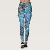 Oog van een Zee monster Leggings (Achterkant)