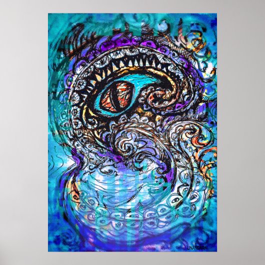 Oog van een Zee monster Poster (Voorkant)