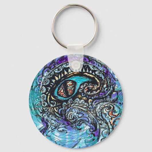 Oog van een Zee monster Sleutelhanger (Voorkant)