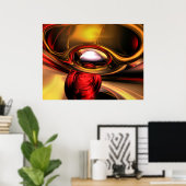 Oog van het Abstracte Poster Goden (Thuiskantoor)