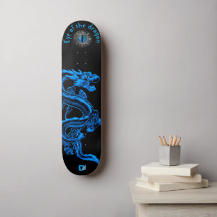 Oog van het merk Dragon Blue en Black Dd Skateboard