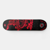 Oog van het merk Dragon Red en Black Dd Skateboard (Horizontaal)