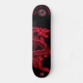 Oog van het merk Dragon Red en Black Dd Skateboard (Voorkant)