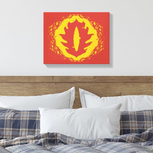 Oog van het sauron-pictogram canvas afdruk (Insitu (Slaapkamer))