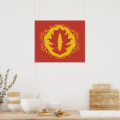 Oog van het sauron-pictogram poster (Keuken)