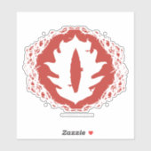 Oog van het sauron-pictogram sticker (Vel)