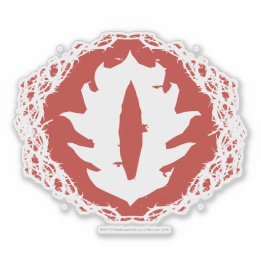 Oog van het sauron-pictogram sticker (Voorkant)