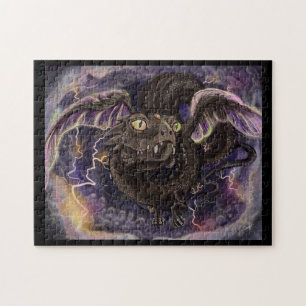 Oog van het Storm Dragon Jigzaag Puzzle Legpuzzel
