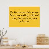 Oog van het storm poster (Keuken)